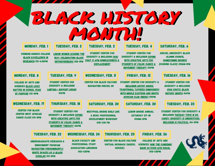 Black History Month Calendar Image 2021